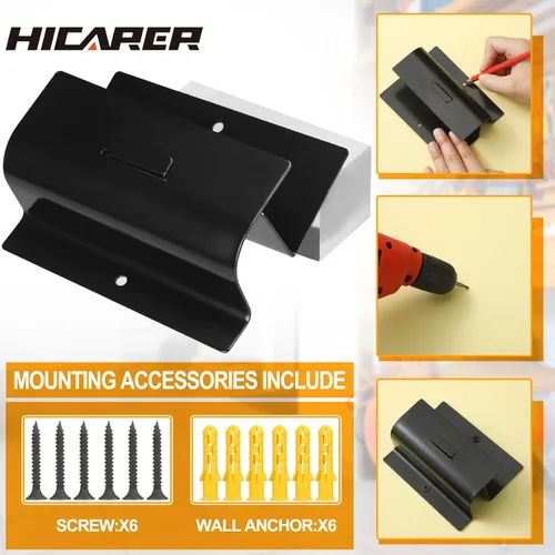 Miniatura 5 de Hicarer 3 ganchos de escalera para pared de garaje, gancho de escalera resistente, herramienta para colgar en la carretilla para muebles de patio