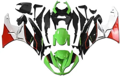 Miniatura 24 de US STOCK - Carenado negro brillante apto para 2009-2012 ZX6R 636 ZX-6R inyección ABS plásticos posventa carrocería 2010 2011 09 10 11 12
