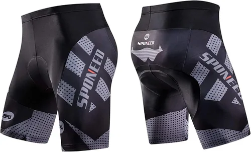 Miniatura 3 de sponeed Jersey de ciclismo Trajes de manga corta para hombre, ropa de bicicleta de carretera, pantalones cortos acolchados