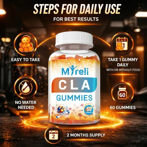 Miniatura 4 de CLA - Gomitas veganas de 1000 mg para hombres y mujeres, 1000 mg, 60 masticables de ácido linoleico conjugado vegano para apoyo corporal magro