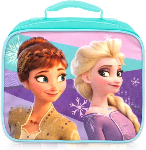 Miniatura 4 de Disney Frozen Anna and Elsa - Mochila escolar para niñas, paquete con bolsa escolar de Frozen de 16 pulgadas, bolsa de almuerzo, botella de agua