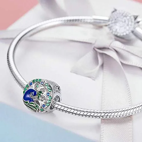 Miniatura 4 de Dijes de animales de la suerte para pulseras, abalorios de plata de ley 925 original 100% para pulseras