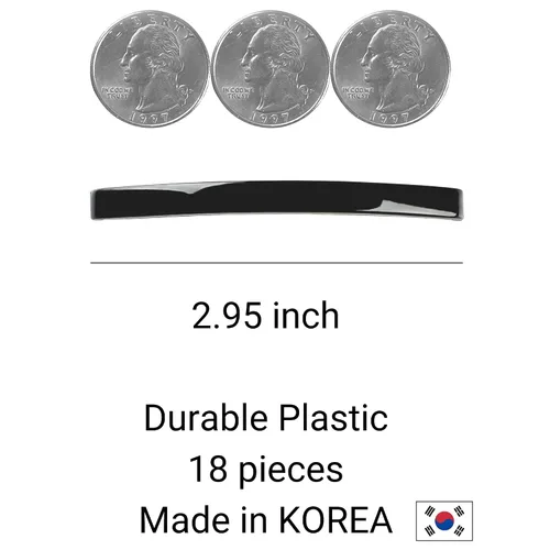 Miniatura 2 de Juego de pinzas para el cabello, accesorios de estilo cúpula de plástico mediano, abrazaderas decorativas para medio recogido y cola de caballo