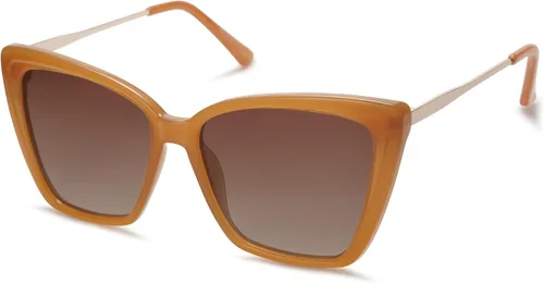 Miniatura 35 de SOJOS Gafas de sol polarizadas de moda para mujer, retro, de gran tamaño, cuadrado, ojo de gato, gafas de sol con protección UV SJ2206