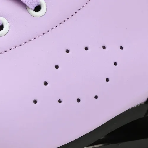 Miniatura 5 de Patines de ruedas para mujeres y hombres, zapatos altos de piel de vacuno, patines clásicos de doble fila, patines de cuatro ruedas para hombres