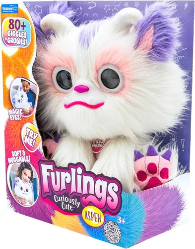 Miniatura 7 de Furlings Aspen - Juguete de peluche interactivo de 13 pulgadas, más de 80 sonidos y animaciones, regalo para niñas y niños mayores de 3 años