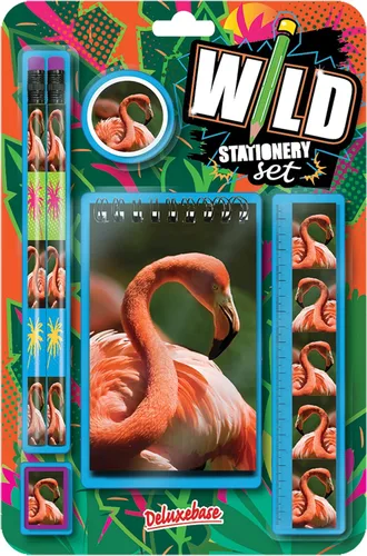 Miniatura 21 de Deluxebase Wild Stationery Set - Tigre blanco de animales de papelería con 2 lápices, borrador, sacapuntas, regla y lindo cuaderno. Suministros