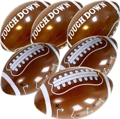 GiftExpress 12 piezas de balones de fútbol americano inflables de 16" para el día del juego y como obsequio de fiesta, decoraciones de fiesta