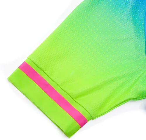 Miniatura 5 de Maillot de ciclismo de manga corta para mujer, ropa de bicicleta, chaqueta de bicicleta con bolsillos, transpirable