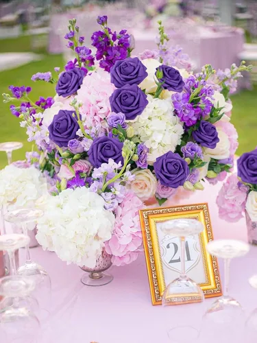 Miniatura 2 de MACTING Flores Artificiales Moradas 30 Piezas Rosas Falsas con Tallo Tacto Real Rosas de Espuma Suave para Regalos del Día de San Valentín Ramo