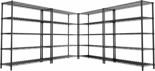 Miniatura 27 de ROOMTEC Estantería de alambre resistente de 3 niveles, 40 pulgadas de ancho x 16 pulgadas de profundidad x 40 pulgadas de alto, estante