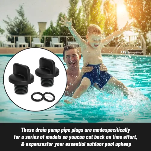 Miniatura 7 de R0446000 Tapón de drenaje de bomba de piscina con junta tórica de repuesto para bombas de filtro Zodiac Jandy, bomba de refuerzo Polaris y sistema
