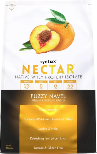 Miniatura 13 de Syntrax Nutrition Nectar, polvo aislado de proteína de suero 100%, sabor refrescante a frutas, manzana Honeycrisp 2 libras