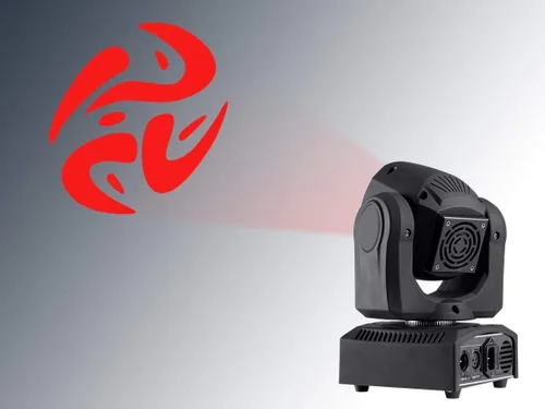 Miniatura 5 de Monoprice Luz LED de escenario con cabezal móvil – 7 colores y patrones de Gobos, modos de control DMX de 30 vatios, 9 canales y 12 canales - Serie
