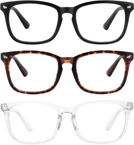 Miniatura 8 de MEETSUN - Gafas de bloqueo de luz azul, antifatiga ocular, para el dolor de cabeza (mejor sueño), lentes de lectura para computadora UV400 Paquete