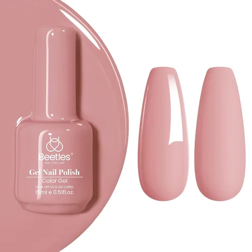 Miniatura 126 de Beetles - Esmalte de uñas de gel verde luminoso que brilla en la oscuridad, esmalte de uñas de gel que se absorbe con lámpara LED UV, arte de uñas
