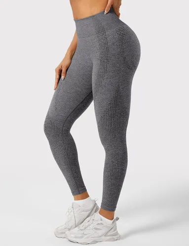 Miniatura 74 de HIGORUN - Leggings sin costuras para mujer, moldeadores, con diseño gráfico de sonrisas, de cintura alta, para el gimnasio, yoga o hacer ejercicio