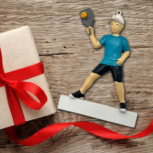 Miniatura 4 de Regalo de pickleball – Regalo de jugador de pickleball para hombres – Papá Abuelo Entrenador – Adorno de árbol de Navidad