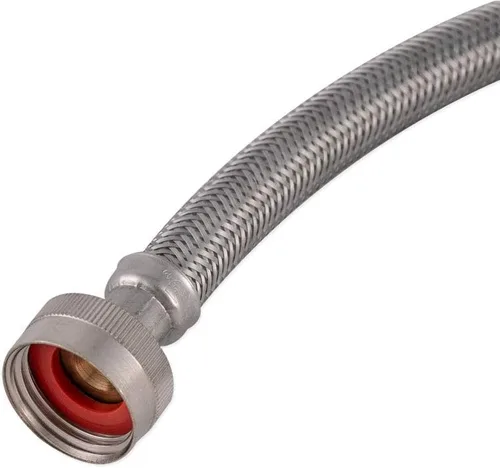 Miniatura 7 de Eastman 41065 manguera para lavadora de acero inoxidable con codo de 90 grados, 3/4 pulgadas X 3/4 pulgadas, 1 par