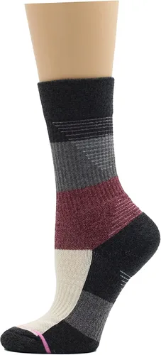 Miniatura 2 de Dr. Motion Calcetines de compresión para mujer con cojín mejorado y soporte de arco transpirable, 4 pares