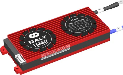 Miniatura 30 de DALY BMS inteligente con control inalámbrico Bluetooth SOC UART 10S 36V 60A 3.7V Li-ion placa de protección de batería con cables de equilibrio BMS