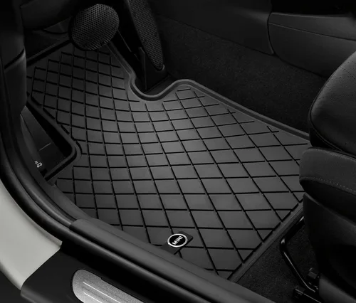 MINI 51472354155 - Alfombrillas para todo tipo de clima, color negro esencial para F55 Hardtop de 4 puertas, F56 Hardtop 2 puertas y F57 Convertible
