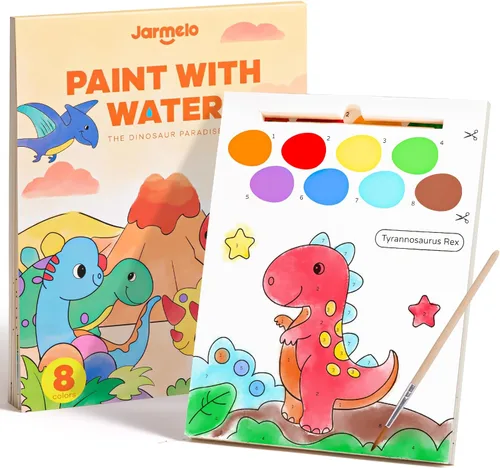 Miniatura 10 de Libros de pintar con agua para niños pequeños, actividad de pintura de acuarela sin desorden para niños de 1-3, 2-4, 4-6 años, regalo de arte
