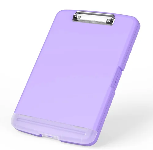 Miniatura 19 de Rimilak Portapapeles de plástico con almacenamiento, portafolio de enfermería de alta capacidad 8.5 x 11 con soporte para bolígrafo, tamaño 14.2 x