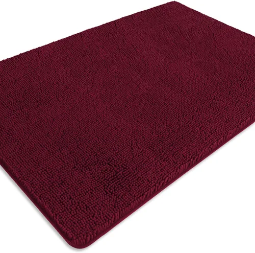 Miniatura 235 de Alfombra de baño pequeña de 12 x 18 pulgadas, lavable y absorbente, antideslizante, alfombra de baño de felpilla gruesa y suave para baño, ducha
