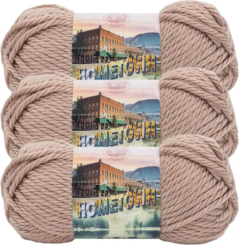 Miniatura 65 de Lion Brand Yarn Hometown - Ovillo de lana súper voluminoso para tejer, ganchillo y manualidades, 1 unidad, Phoenix Azalea