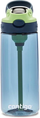 Miniatura 5 de Contigo Botella de agua con pajita para niños con tapa AUTOSPOUT de 20 onzas, arándano Azul (Arándano)
