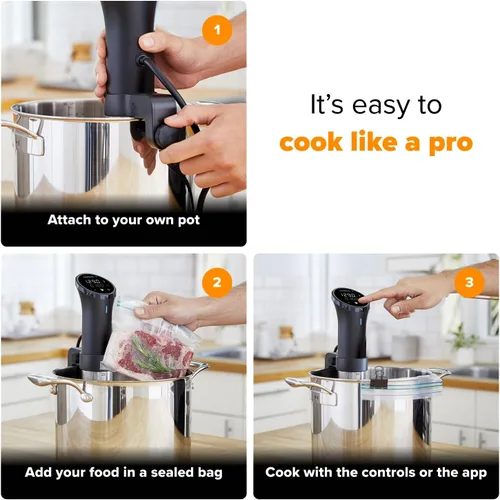Miniatura 5 de Anova Culinary - Cocina de precisión Sous Vide 3.0 (WiFi), 1100 vatios