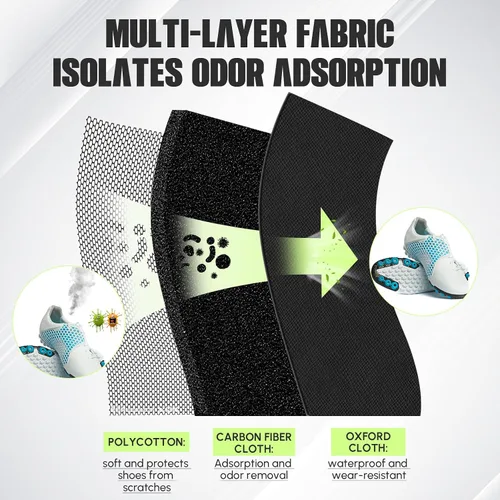 Miniatura 2 de Leinuosen Bolsa de tacos a prueba de olores para deportes, resistente al olor y al agua, bolsa de zapatos de fútbol, fútbol, béisbol, golf, con tela