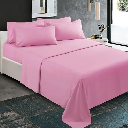 Miniatura 11 de KBC linen Juego de sábanas de lujo de 6 piezas para hotel, 100% algodón, sábana bajera ajustable de 21 a 24 pulgadas, sin arrugas, juego de ropa