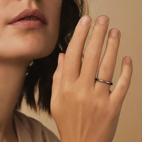 Miniatura 67 de King Will Alianza de boda de carburo de tungsteno para hombres y mujeres, anillos de promesa para parejas abovedados de alto pulido