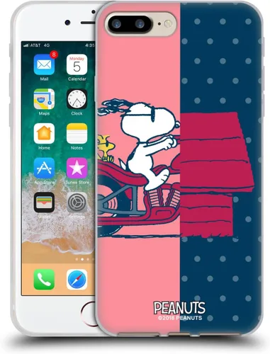 Miniatura 125 de Head Case Designs Funda de gel con licencia oficial de Peanuts Snoopy & Woodstock Halfs and Laughs [protección de grado militar] compatible