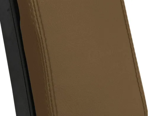 Miniatura 4 de Funda para reposabrazos de consola de Nissan D22 Frontier 99-04, piel sintética, color beige oscuro