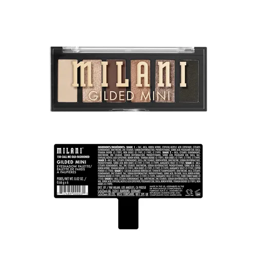 Miniatura 2 de Milani Mini paleta de sombras de ojos dorada con 6 tonos mate y brillantes, Call Me Old-Fashioned Llámame a la antigua