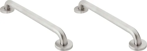 Miniatura 2 de Moen Glacier White Barra de Agarre de Seguridad para Baño de 24 Pulgadas para Ducha con Tornillos Ocultos para Discapacitados o Ancianos, R8724W