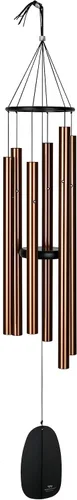 Miniatura 28 de Woodstock Chimes Signature Collection, Campanas del Paraíso, Plata Antigua 32", Campanillas de Viento de Diseños Decorativos para Exteriores, Patio