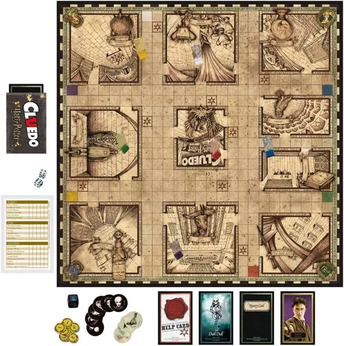 Miniatura 4 de Hasbro Gaming Clue: Wizarding World Harry Potter Edition Juego de mesa Juegos familiares para niños, adolescentes y adultos Juegos misteriosos