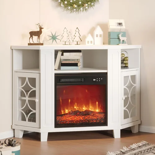 Miniatura 8 de Royalcraft Inserto de chimenea eléctrica de 18 pulgadas, calentador de chimenea empotrado con control remoto, calentador pequeño con bajo ruido
