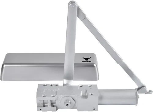 Miniatura 12 de Cierrapuertas de grado comercial/residencial – Cierre automático hidráulico de 3 resortes de aluminio resistente – Velocidad ajustable, montaje
