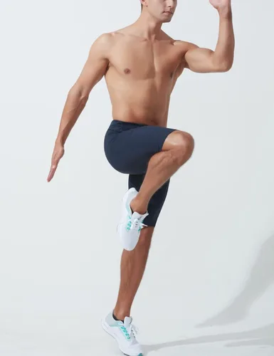 Miniatura 6 de MIZOK Pantalones cortos de compresión elásticos para hombre con bolsillo