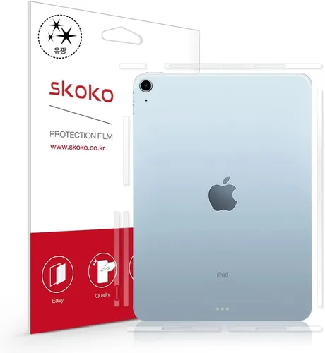 Miniatura 8 de skoko 2 unids en 1 juego iPad trasero mate transparente película protectora piel compatible con iPad 10.2 7/8/9 ª generación, TPU, ultra delgado