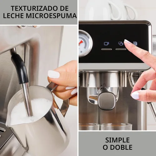 Miniatura 4 de Máquina de Espresso Kenmore - Cafetera Automática con Prensador Automático, Limpieza Automática, Vaporizador de Leche y Espumador, Molinillo