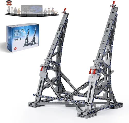 Miniatura 9 de Kyglaring Soporte de exhibición vertical para Lego Ultimate Millennium Falcon 75192, juego de modelos de bloques de construcción, kit