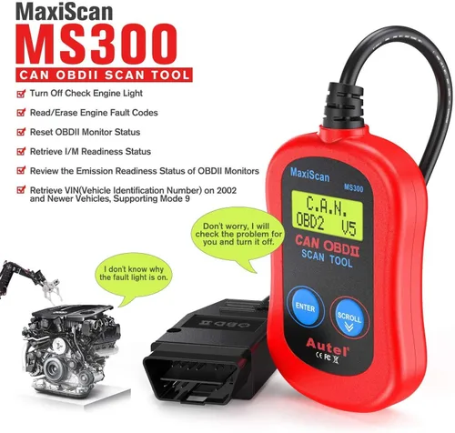 Miniatura 2 de Herramienta de exploración de diagnóstico MaxiScan MS300 CAN de Autel, para los vehículos de OBDII