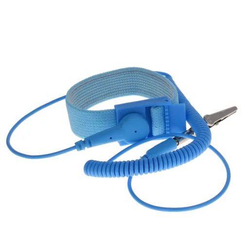 Miniatura 6 de Othmro Correa de muñeca ESD antiestática inalámbrica PV18, pulsera antiestática inalámbrica, correa de muñeca tejida flexible, banda de descarga