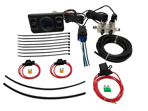Miniatura 6 de Kit de control de medidor de aire dual en cabina con interruptor de paleta digital para control de sensor de presión de aire del kit de suspensión